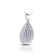 2.93 CT G-SI2 Round Natural Diamonds Plat Classic Ring with Wedding Band