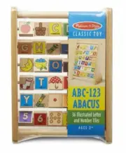MELISSA & DOUG ABC-123 Wooden Abacus