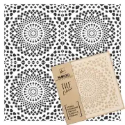 ALAMO Tile reusable PLASTIC Stencil // Moroccan Geometric // Floor Wall