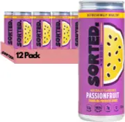 SORTED. Passionfruit Prebiotic Soft Drink | Boosts Gut Health | High-Fibre, 9...