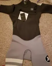 Hurley Fusion 202 Spring Suit Wetsuit Black boys SZ 14 BSS0000020 06F