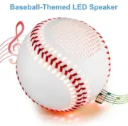 Baseball LED Bluetooth Speaker - 6 Color-Changing Lights, Portable Rechargeable
