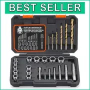 Premium 26-Piece High-Speed Steel Extractor Set with Impact Adapter & Case
