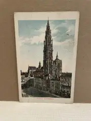 Vtg Postcard Anvers Cathedral Belgium Unused