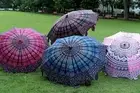 10 PC Wholesale Lot Indian Umbrella Parasol Beach Outdoor Patio Sunshade Garden
