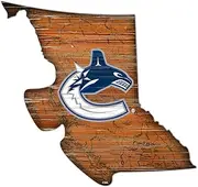 Fan Creations NHL Vancouver Canucks Unisex Vancouver Canucks Mini Roadmap State Sign, Team Color, 12 inch