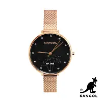 在飛比找momo購物網優惠-【KANGOL】英國袋鼠│輕奢花漾綻放38mm-米蘭帶腕錶(