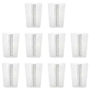 Graduated Triangular Polypropylene Containers, 32 oz (1000 mL) Capacity- 10 Pack
