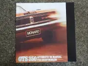 HOLDEN HT GTS ''350'' MONARO BROCHURE