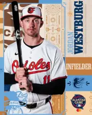 Jordan Westburg 2024 MLB All-Star Baltimore Orioles 8x10 MLB Baseball Photo