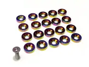 30PC NEO CHROME FENDER WASHER ENGINE BAY DRESS UP KIT FOR SCION FRS / SUBARU BRZ (for: Subaru)