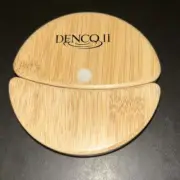 NEW! Bamboo Pizza Cutter Wheel Food Cutter Slicer Hand Held Removable Washable