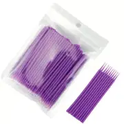 100 Pcs Purple Dental Micro Brush Disposable Materials Tooth Applicators 1.5mm
