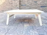 Foldable Wood Picnic Table Low Profile Table-Portable Outdoor Indoor Kids Picnic