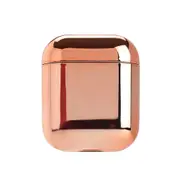 For AirPods 1/2 Electroplated TPU Earphones Shockproof Protective Case(Rose Gold)