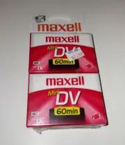 Maxell Mini DV Digital Video Camcorder Cassette Tapes 60 Minutes 2 Pack NEW