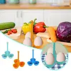 Boiled Egg Holder Heatproof Egg Tray Silicone Egg Steamer | Reusable Egg Cooker