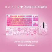 Razer x Sanrio Hello Kitty Orochi V2 Gaming Mouse and Mechanical Keyboard Bundle