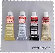 Rub-N-Buff 4 Colour Assortment (Silver Leaf, Antique Gold, Gold Leaf, Ebony)