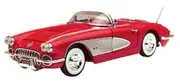 Motormax 1:18 Die-Cast 1958 Corvette (Colors May Vary)