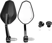 Motorcycle Handlebar Mirror Motorcycle Bar End Mirror Rear View Mirrors Black For KAWASAKI For NINJA 400 Z650 Z750 Z800 Z900 MT09 07(Square Bundle23)