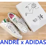 BLACK全新ANDRE SARAIVA MR. A X ADIDAS塗鴉STAN SMITH網球鞋小白鞋