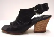 *NIB Paul Green Enzi Black Heeled Sandal 5.5M-Org.$269