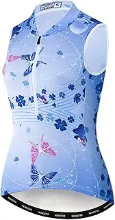 [Hotlion] Women's Cycling Jersey Summer Bike Shirts Pro Bicycle Clothing Ladies Half Zipper