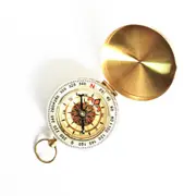 2Pcs Compass Navigation Outdoor Activities Camping Hiking Brass Gold Pocket Watch Retro High Quality Compasses