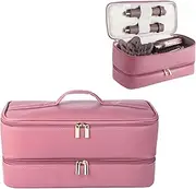 GEMCAM Double Layer Travel Case for Shark Flex Fusion, Flexfusion Storage Bag for HD641S HD641 HD642 HD642S, Carrying Case Compatible With Dyson Airwrap Shark Flexstyle, deep purple, Carrying Case