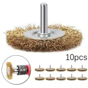10pcs/set Wire Wheel Brush For Electric Grinding Cleaning Anti-rust Accessories