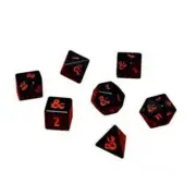 Dungeons and Dragons Heavy Metal Roleplaying Game Zinc Alloy Dice Set Of 7