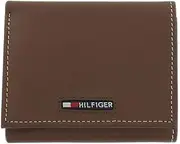[Tommy Hilfiger] LEATHER WALLET & VALET, Tri-Fold, RFID Protection - BROWN (31HP110023)