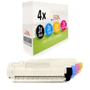 4x MWT Cartridge for OKI Color C 612 D Dn Multipack