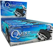Quest Bar Cookies & Cream Bar 60g x 12