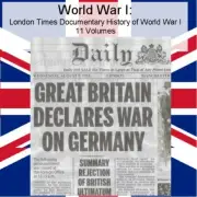 World War I: London Times Documentary History of WW I - Eleven Volumes USB Drive