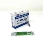 Disposable Surgical Scalpel Blades Size 18 Sterile Carbon Steel Box of 300