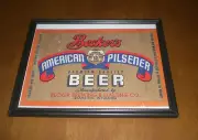 BECKERS AMERICAN PILSENER BEER FRAMED COLOR AD PRINT - BECKER BREWING CO. - WY