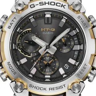 【CASIO 卡西歐】G-SHOCK 電波 藍牙 太陽能電力 雙重核心防護 藍寶石水晶玻璃(MTG-B3000D-1A9)