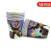 Battle Royale Theme 266ml 9 OZ Paper Cups 10PK - Kids Birthday Party Tableware