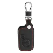 Leather Case Cover Holder For Toyota Prado Crown Reiz Remote Smart Key 3 Buttons
