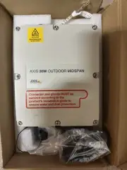 AXIS 01944-001 30 W Outdoor Midspan, PoE Injector for Surveillance Cameras