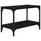 Tv Cabinet Black 60X33x41 Cm Engineered Wood And Steel steel TV Stands & Enterta