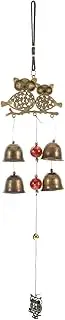 UPKOCH Garden Vintage Owl Chime Decorative Alloy Bell Hanging Ornament for Outdoor Balcony Charming and Auspicious Wind Chimes for Indoor Outdoor Spaces