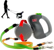 Wigzi STDDV2-GO Dual Doggie Retractable, Gray