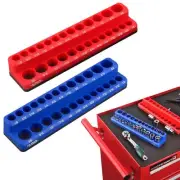 ULIBERMAGNET Magnetic Socket Holder,2PCS 1/4 Inch Socket Organizer Set,SAE So...