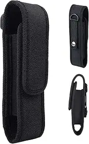 Flashlight Pouch | Nylon Compact Light Holder - Portable Duty Belt Torch Holster, Hunting Light Holder for Camping, Traveling