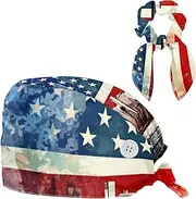 [YTYVAGT] Scrub Caps Women,Scrub Hats Suitable for Women,Flag of New York USA