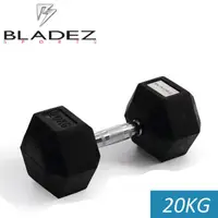 在飛比找PChome24h購物優惠-BLADEZ六角包膠啞鈴-20KG