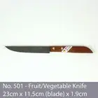 No. 501 KIWI Knife Kitchen Chef Knives Stainless Steel Blade Cook Cleaver Wood